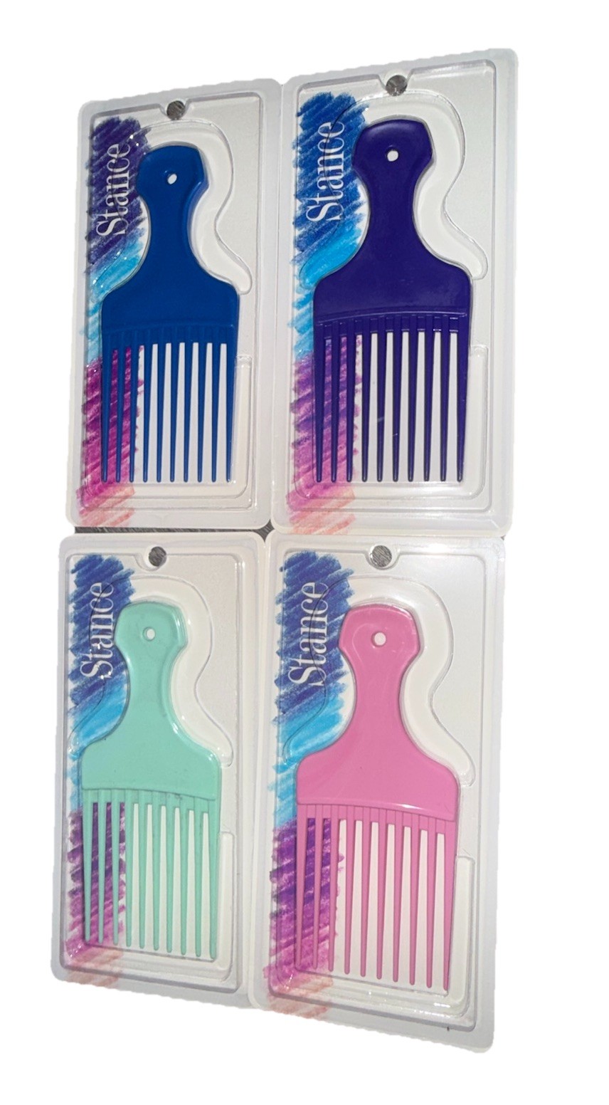 Stance Vintage Hair Pick Lift Comb Tease Retro 1980s/90s 4 Pack New Sealed Rare