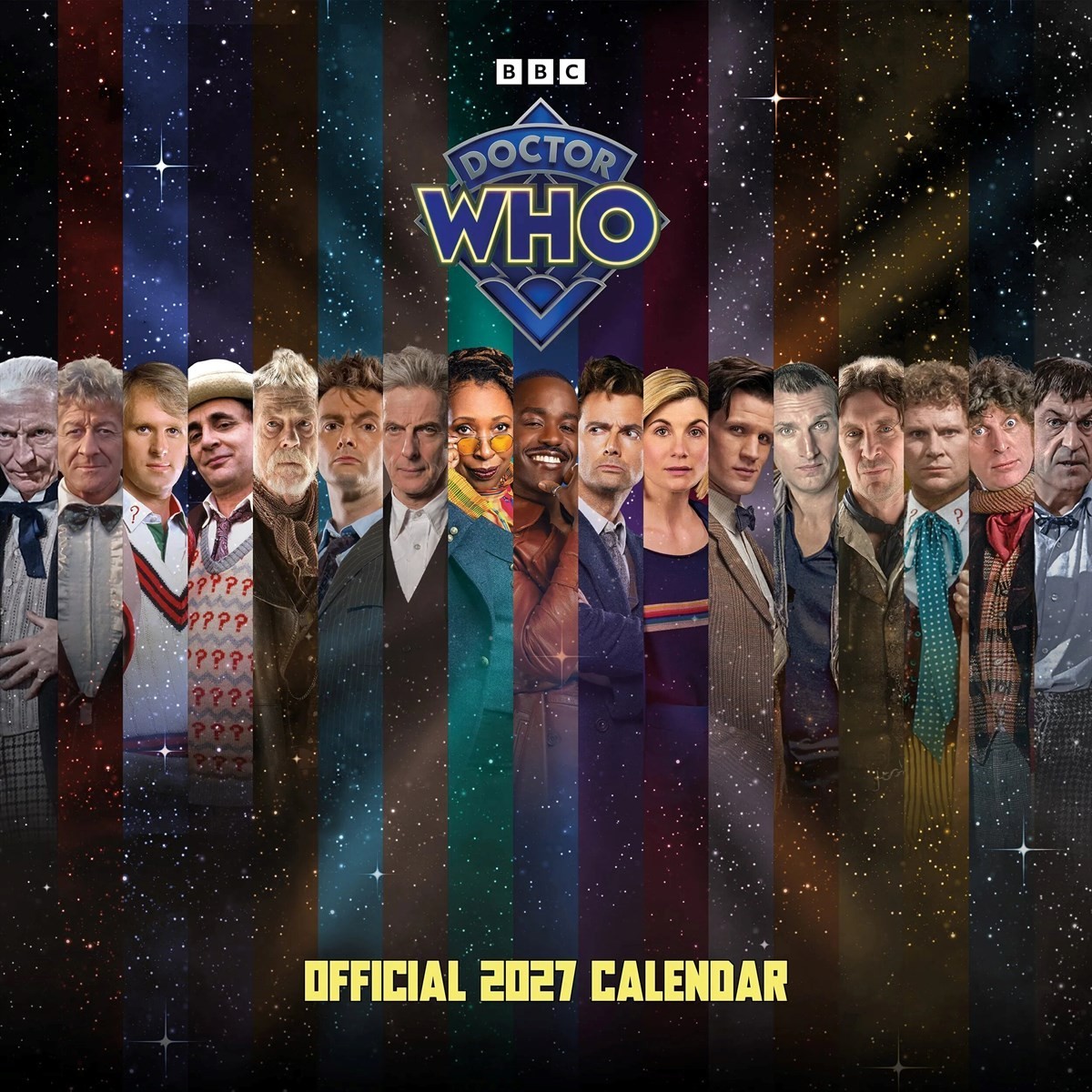 Doctor Who 2027 Wall Calendar, BBC Sci Fi TV Series, Time Travel Fan Gift