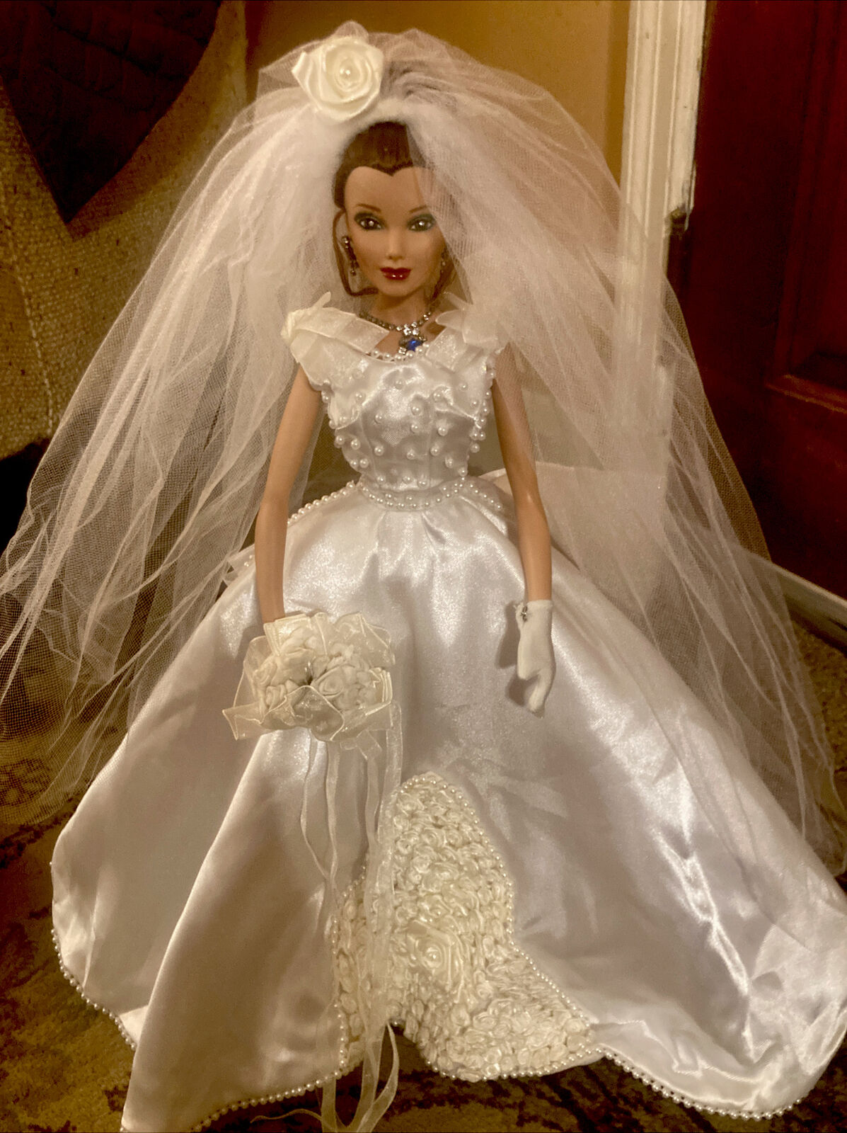 Gigi 18”Porcelain Wedding  Doll