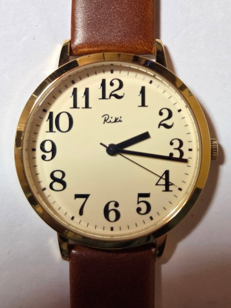 Seiko Alba Riki Standard Wristwatch VX51 Brown Leather