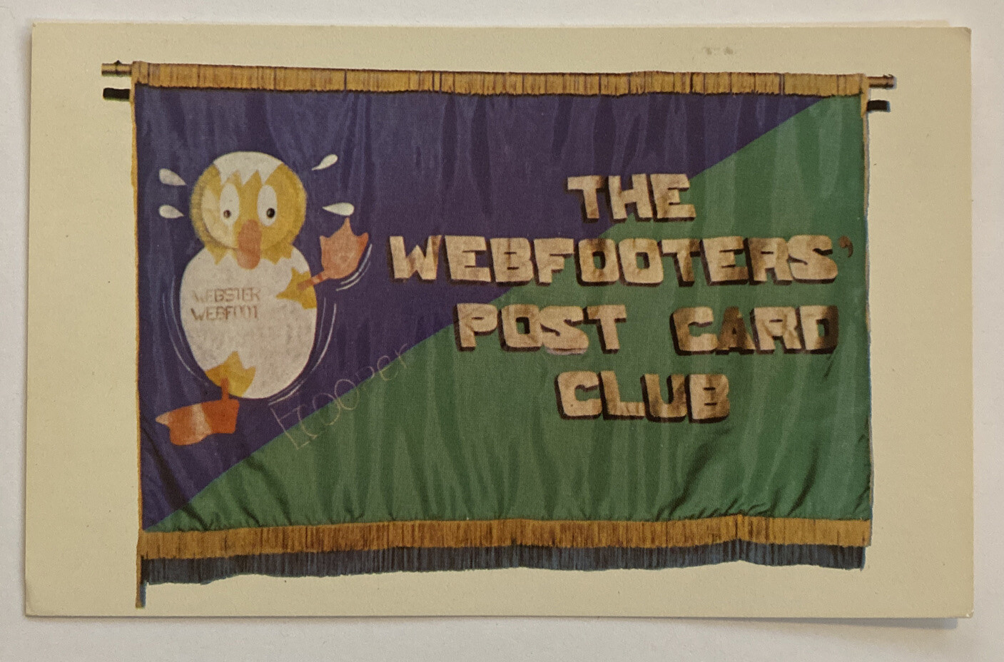 Vintage Postcard, The Webfooters Post Card Club, Portland, Oregon, unposted