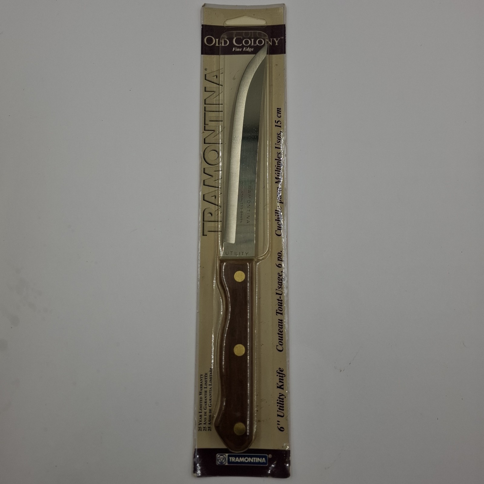 Vintage TRAMONTINA INOX STAINLESS BRASIL - 6 In. - UTILITY 
