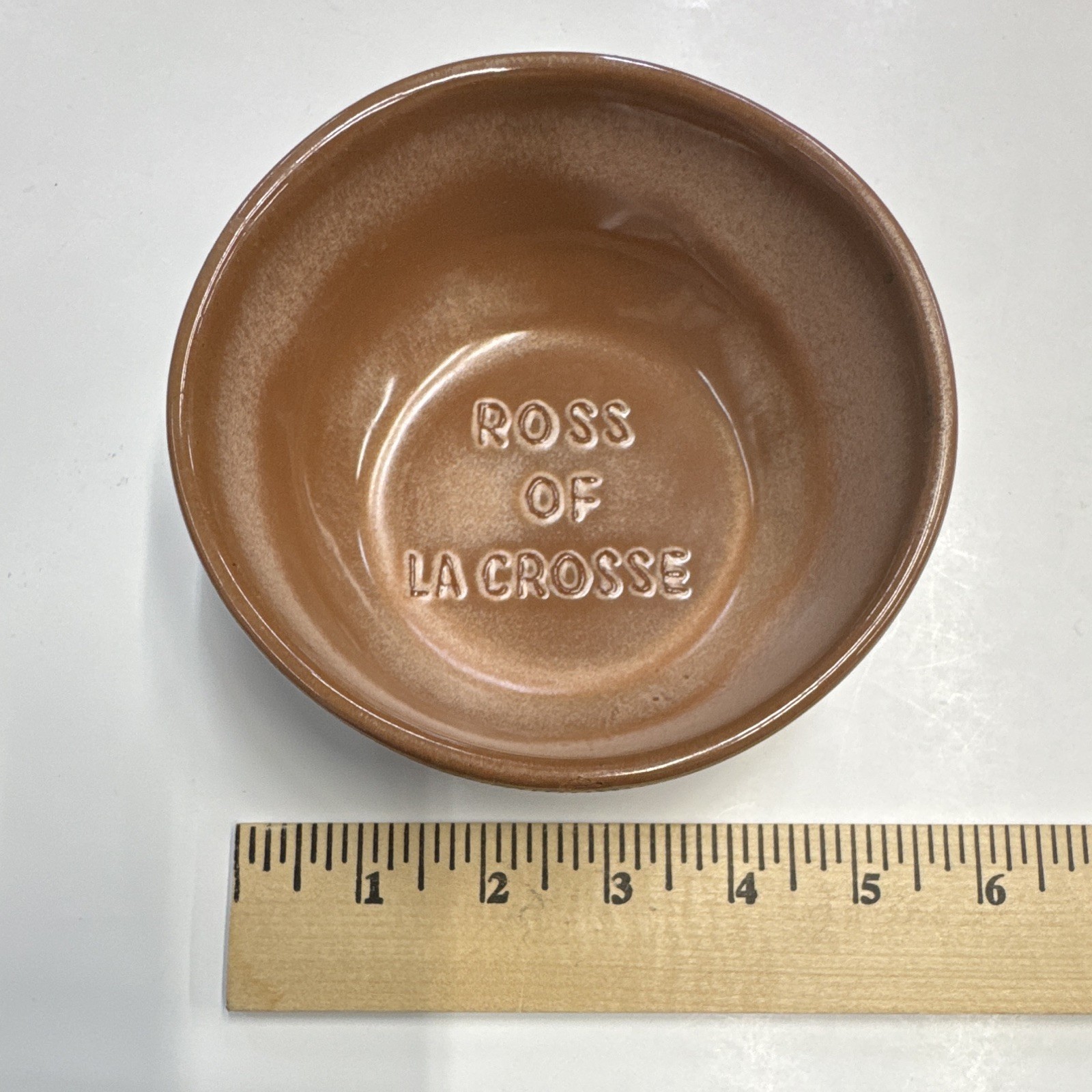 Frankoma 6X Ross of Lacrosse Clay Bowl Vintage Pottery
