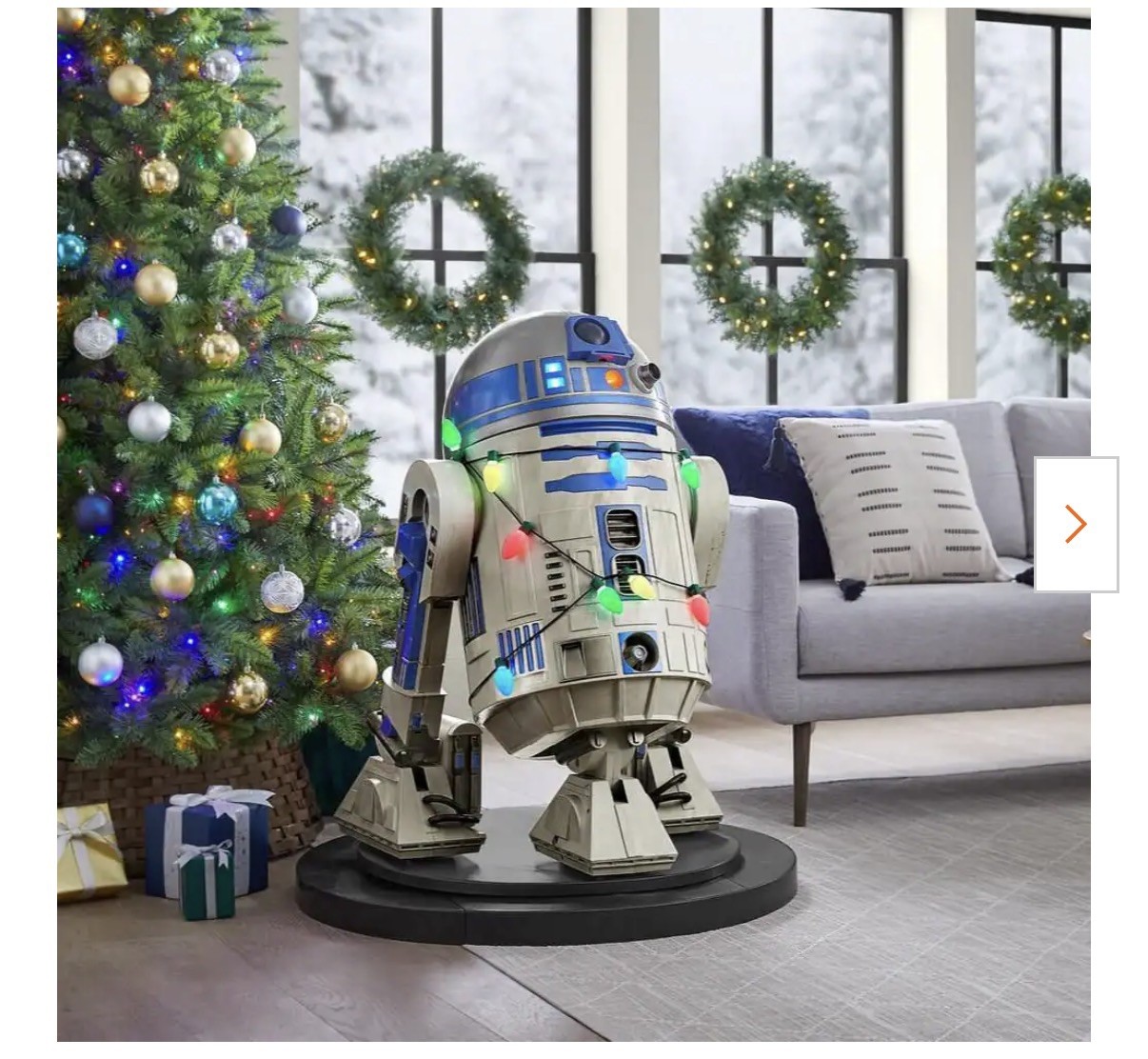 NEW Star Wars R2-D2 3.5FT Near Life-Size Animatronic LED Motion Sound Home Depot NEW Star Wars R2-D2 3.5FT Near Life-Size Animatronic LED Motion Sound Home Depot