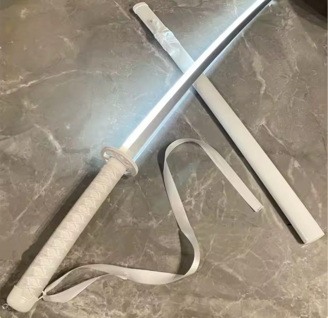 40in Luminous Anime Katana LED Light Cosplay Sword Real Size Samurai