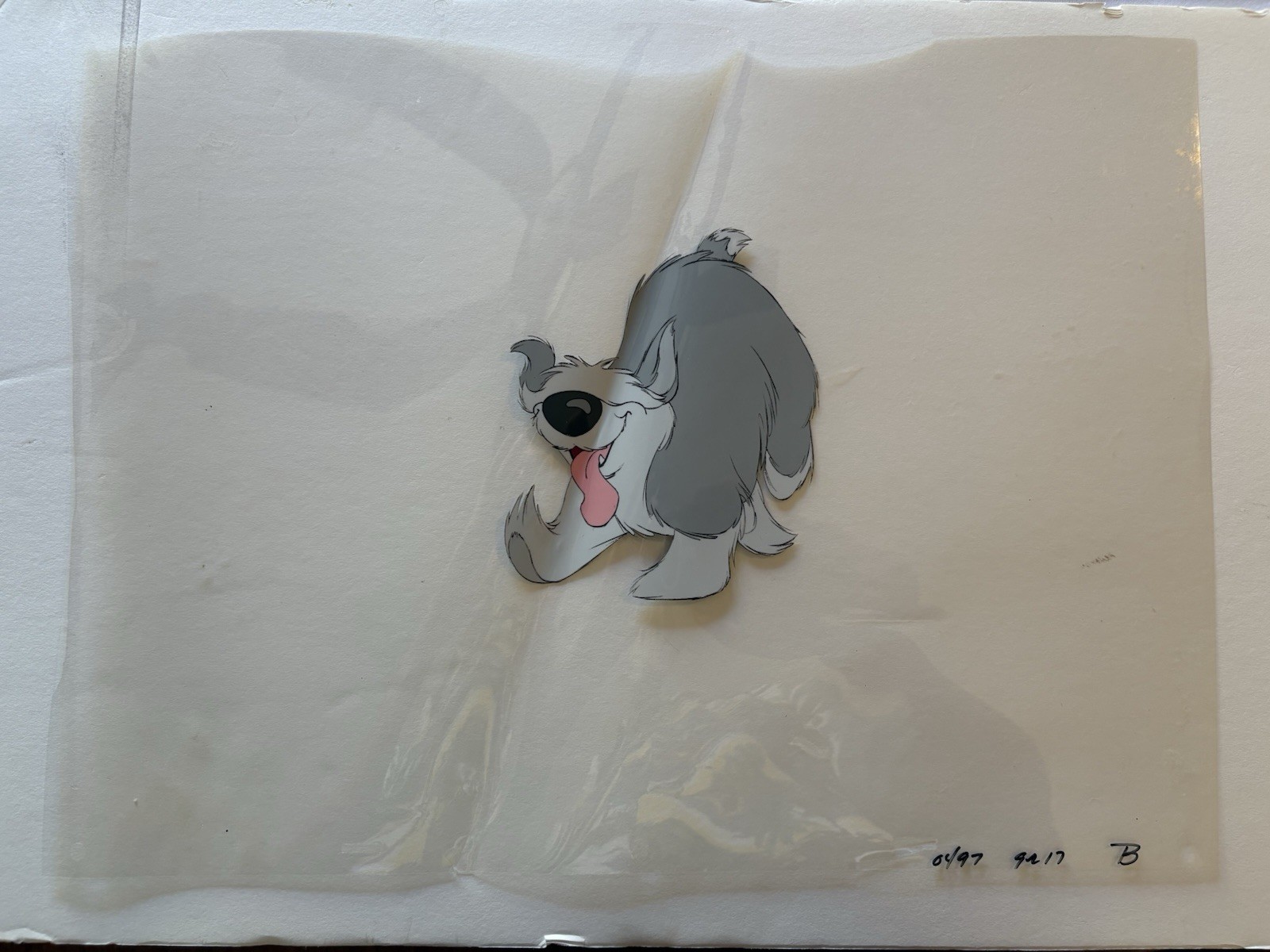 🐾 Disney THE LITTLE MERMAID (1989) — Original Animation Cel — MAX the Dog