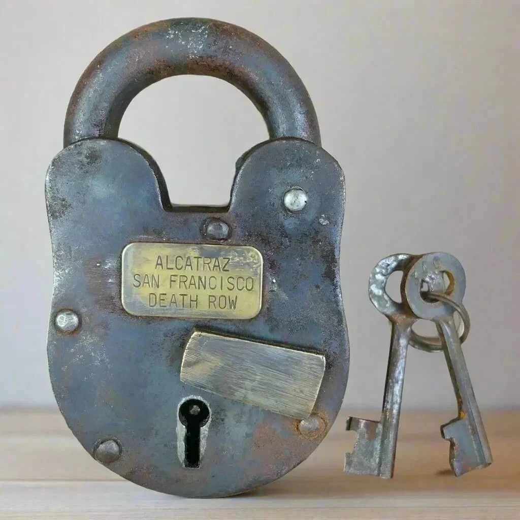 5\'\' Padlock Lock With Keys Vintage Antique 1800s Style Antique lock
