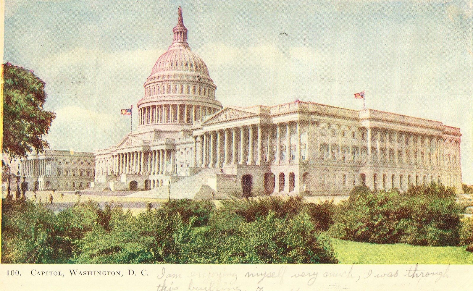 Capitol Building - Washington, D.C. UDB Post Card 1910