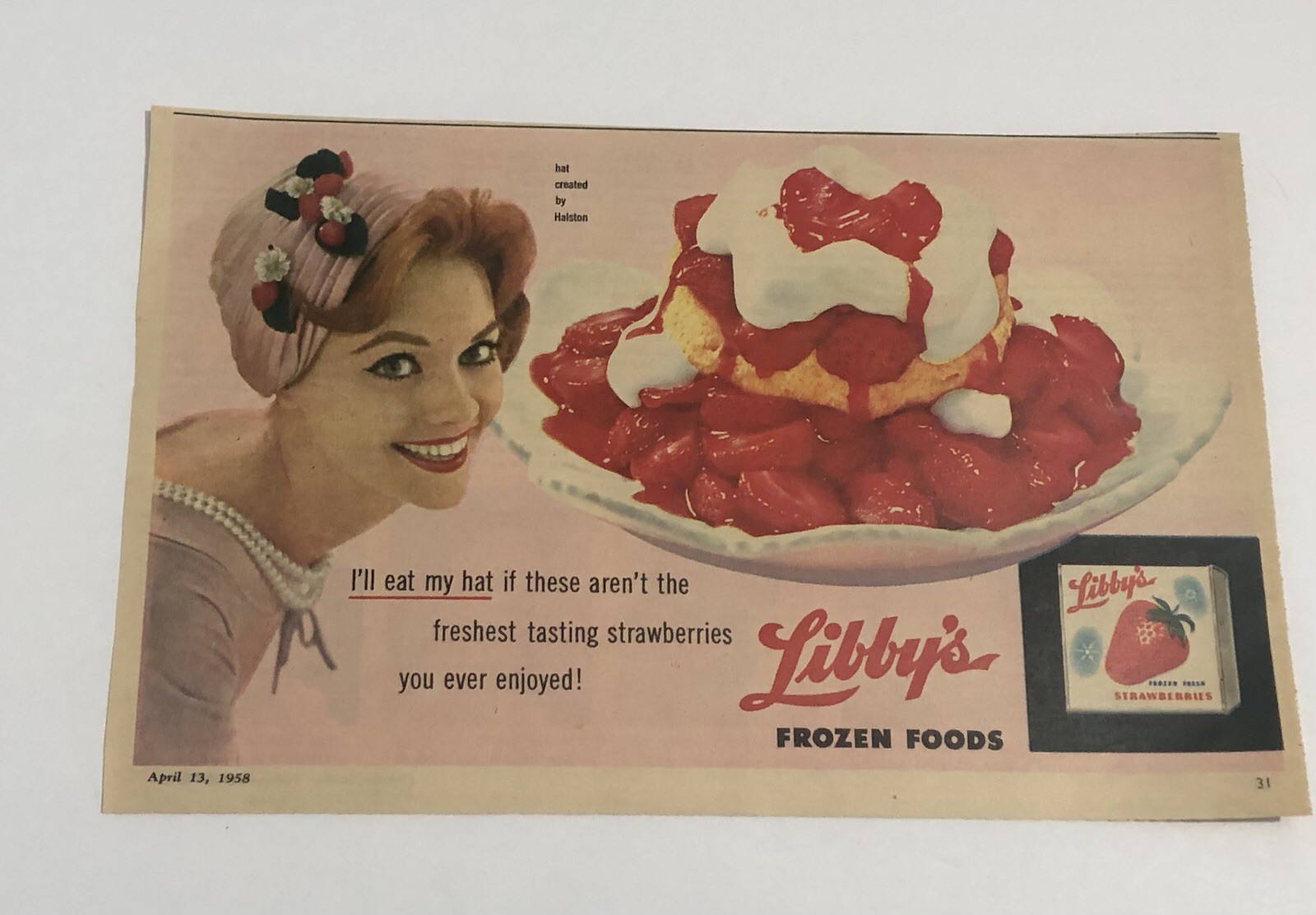 1958 Libby’s Frozen Foods Magazine ad 26