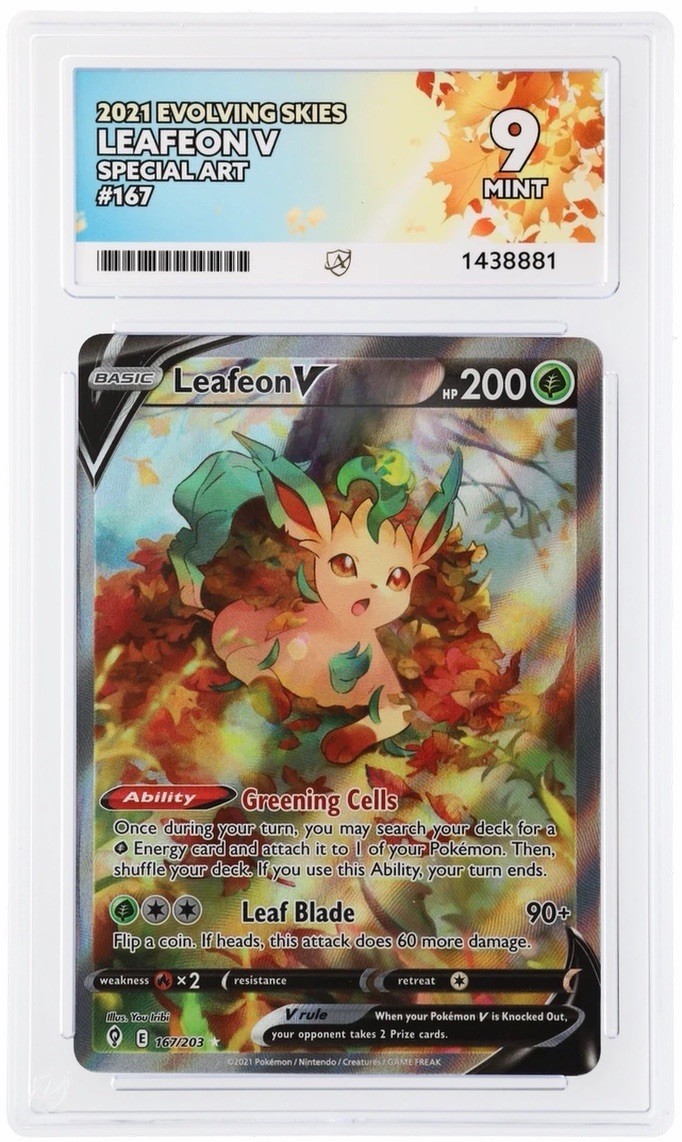 ACE 9 Leafeon V 167/203 Evolving Skies Mint Pokemon