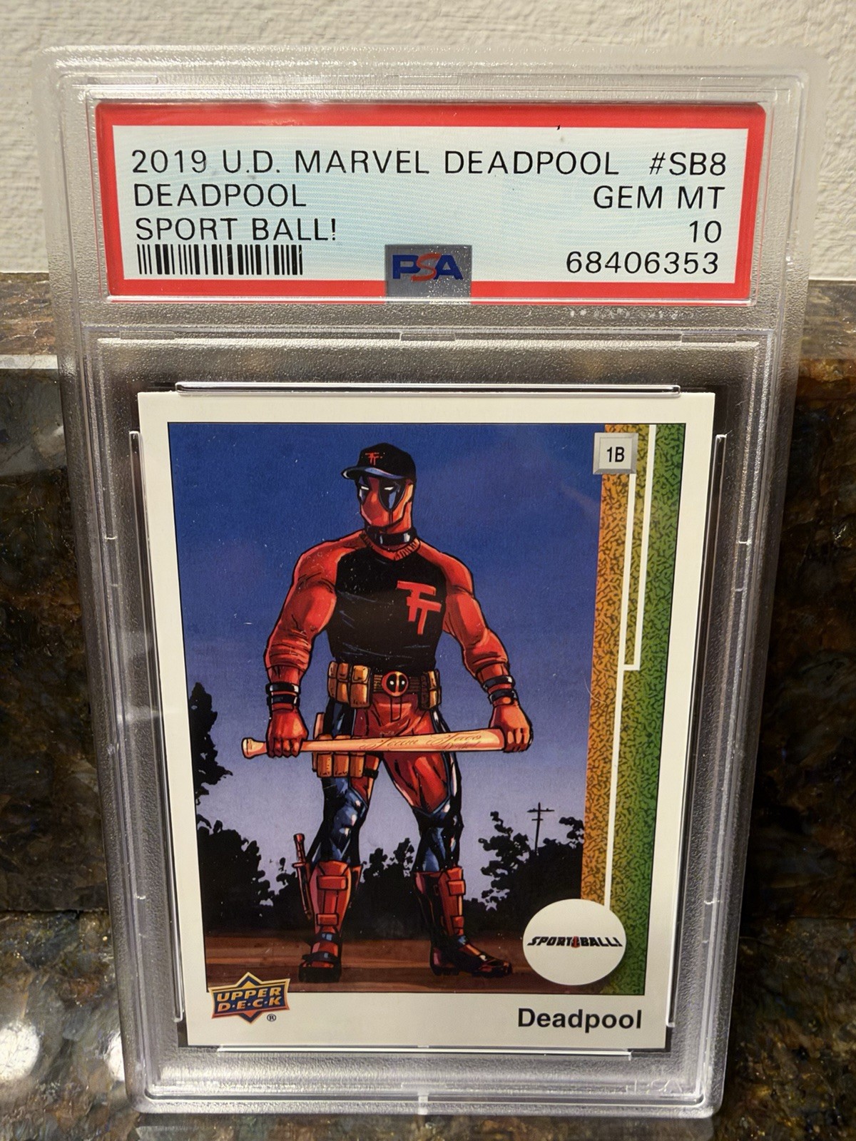 2019 Upper Deck Marvel Deadpool Sport Ball 1989 Mark McGwire PSA 10 Pop 2 🇺🇸