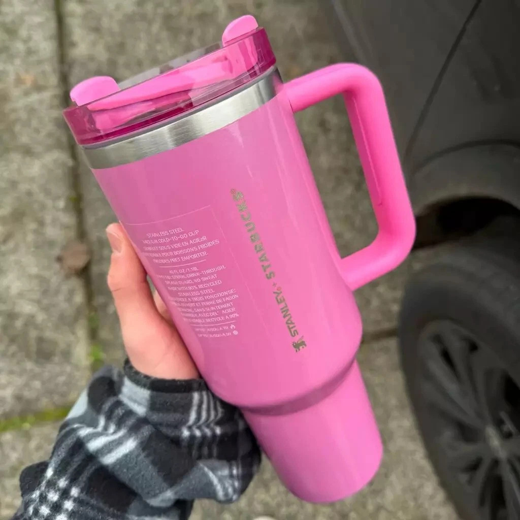 Stanley X Starbucks Limited Edition  Winter Pink Quencher Tumbler 40oz New
