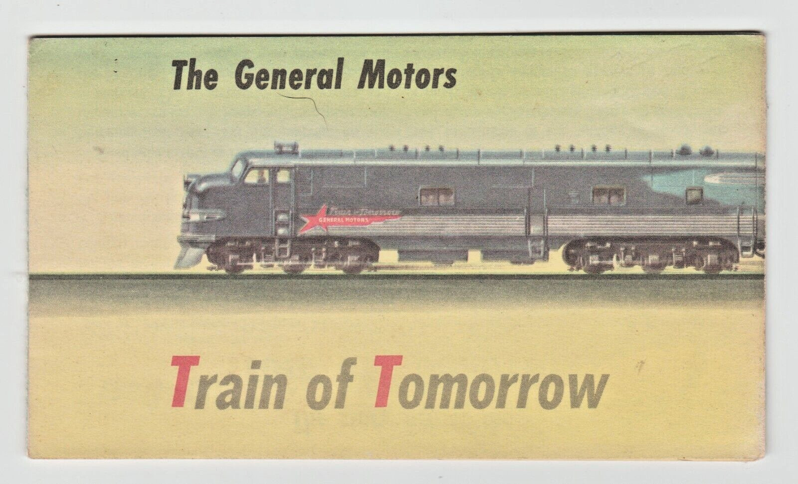 1947 General Motors Train Of Tomorrow Fold Out Star Dust Sky View Moon Glow