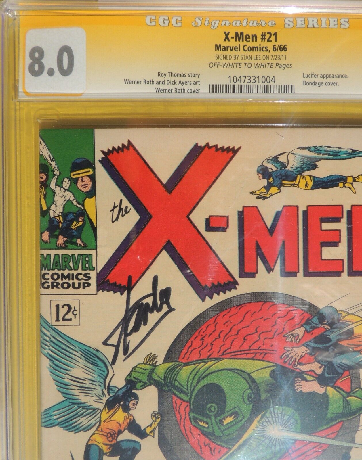 X-MEN 21 1966 CGC 8.0 OWWSS by Stan Lee Hard to get, Bright and Sharp, a 9.8?