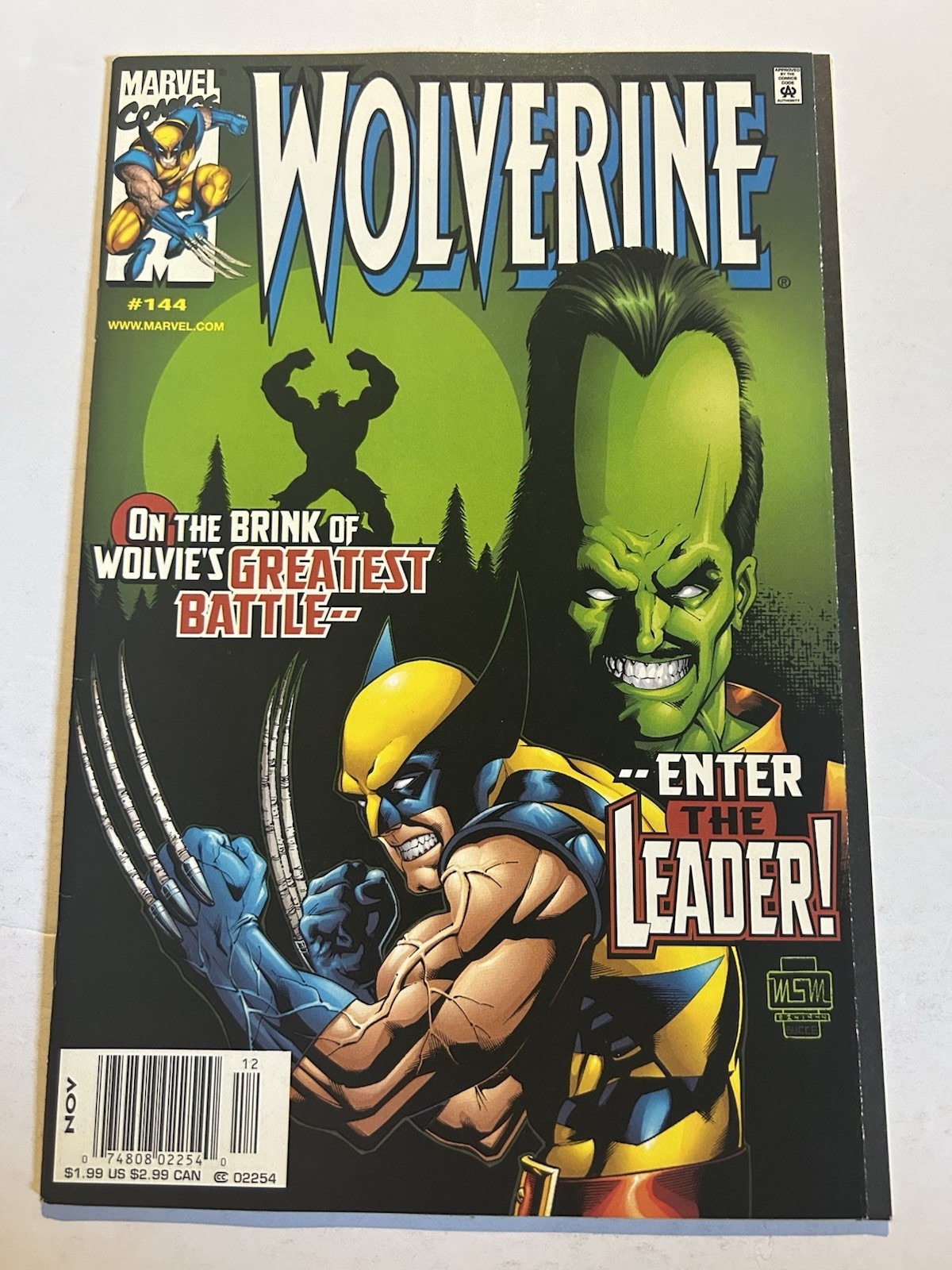 Wolverine #144 (Marvel Comics November 1999) NM