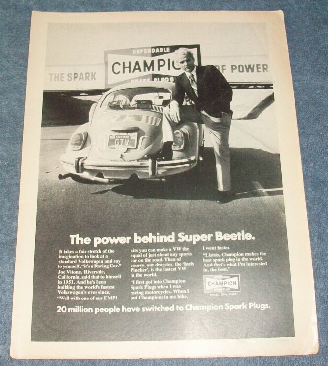 1972 Champion Spark Plugs with Joe Vitone from EMPI VW Parts