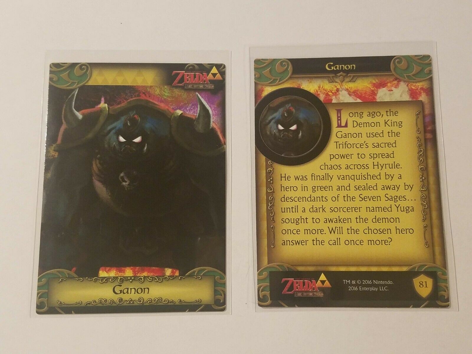 2016 Legend of Zelda A Link Between Worlds Ganon Card #81 - Nintendo Enterplay