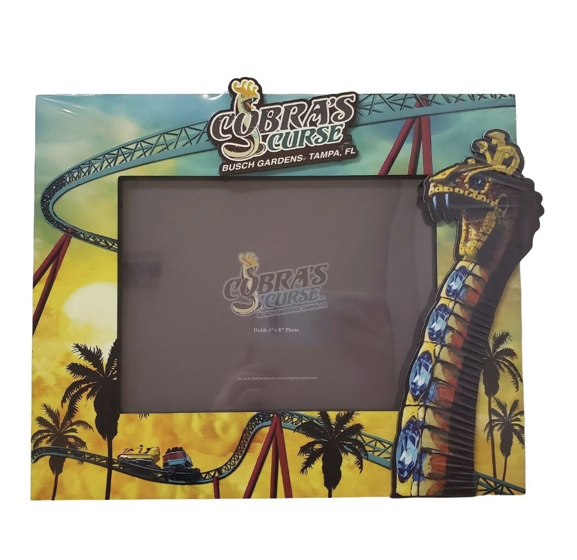 Busch Gardens Cobras Curse Rollar Coaster Design Picture Frame 8