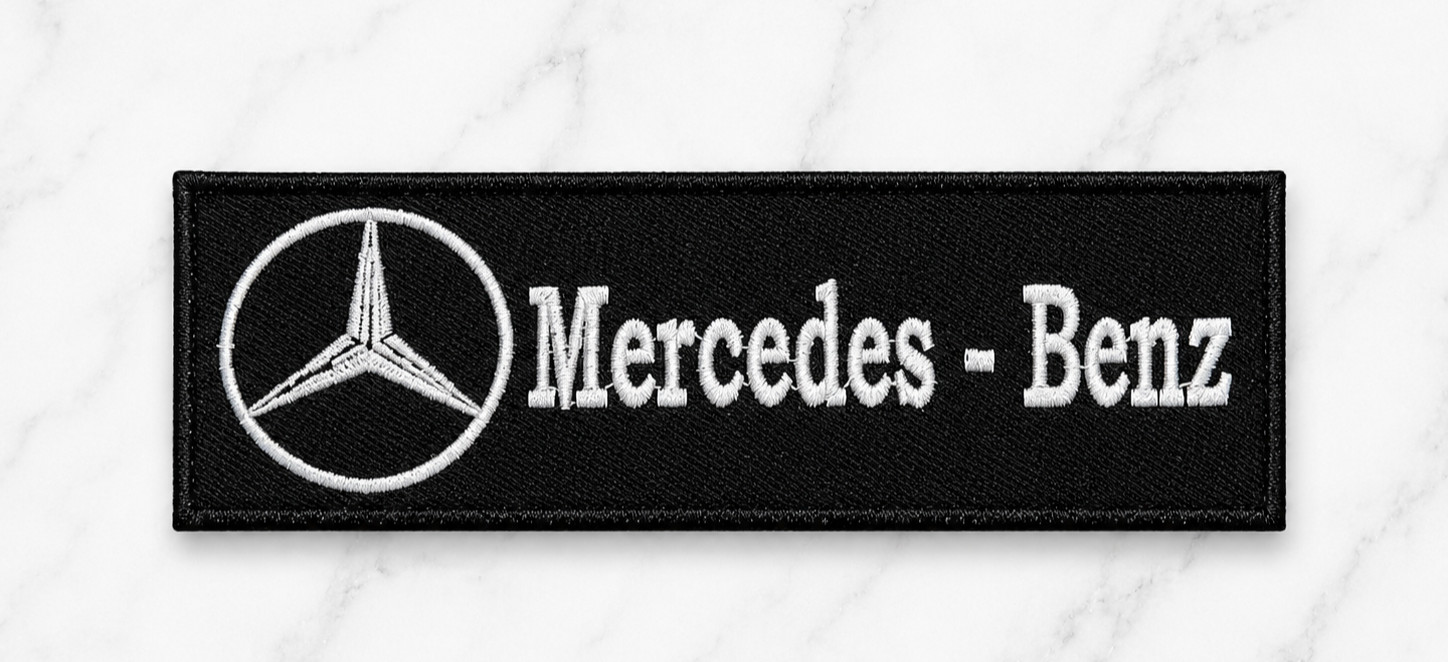 MERCEDES BENZ CAR AUTO EMBROIDERED IRON ON PATCH 4.5\
