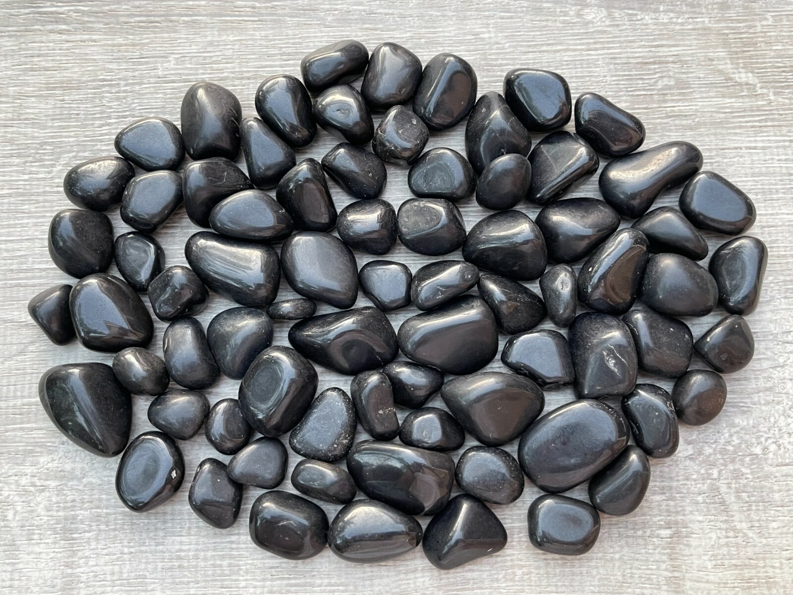 Grade A++Black Tourmaline Tumbled Stones, 0.75