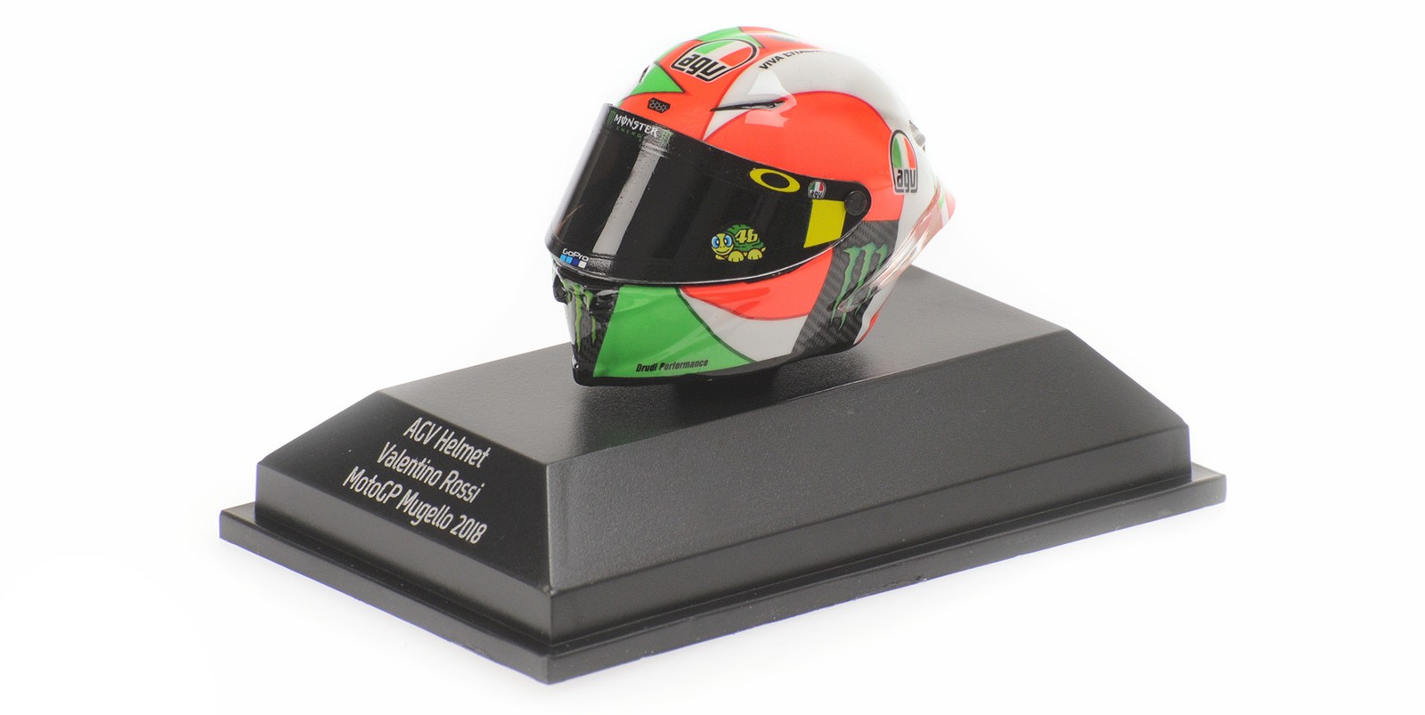 Minichamps 1/8 AGV HELMET VALENTINO ROSSI MOTOGP MUGELLO 2018 - 399180086
