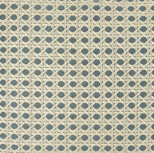 Brunschwig & Fils Rattan Weave Uph Fabric- Monterey Woven Texture Baltic 1.35 yd