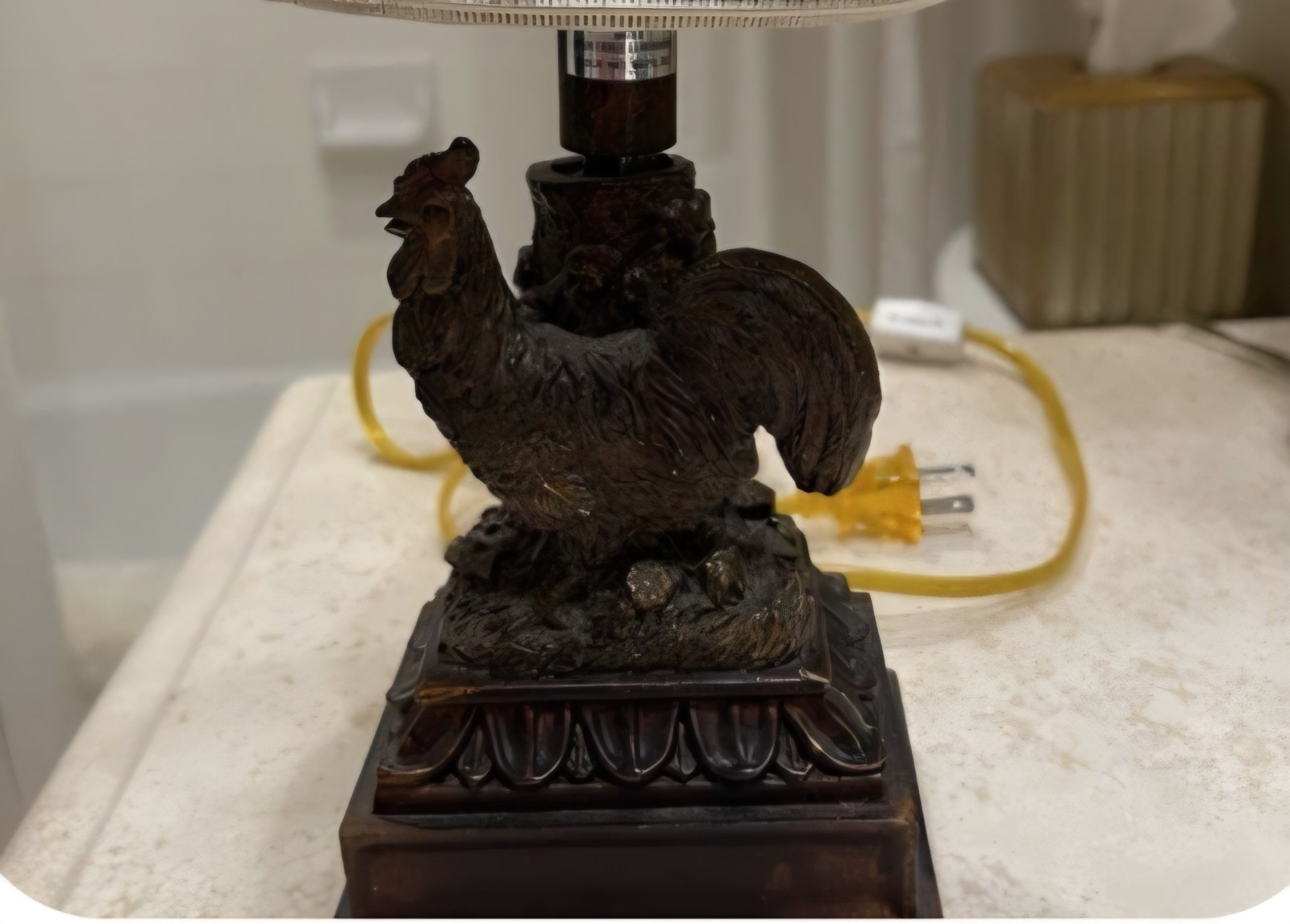 Small Vintage Rooster Lamp (2003) EUC