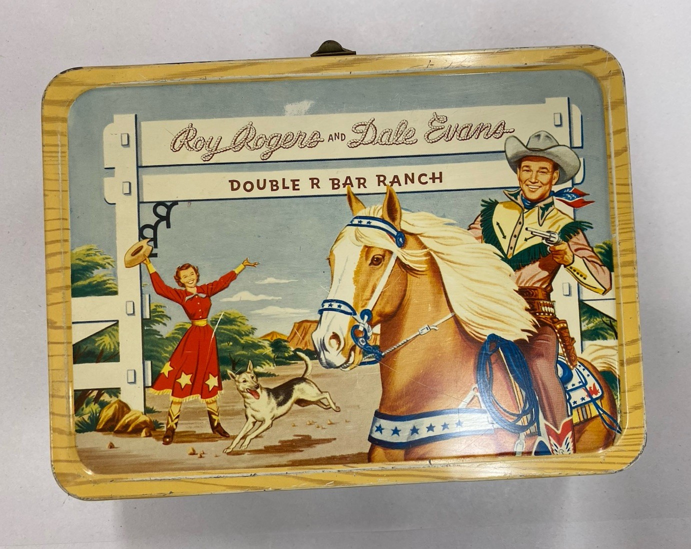 Vintage Roy Rogers and Dale Evans Double R Bar Ranch Lunch Box Only