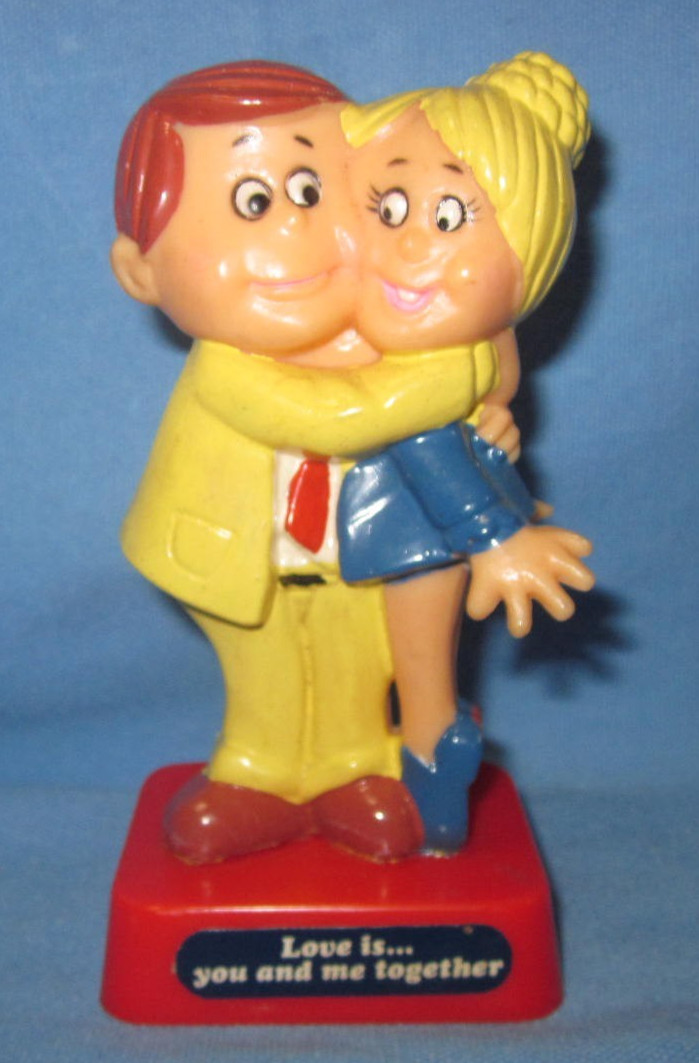1972 Berries made in Hong Kong Plastic Figurine ~ Love is You and Me Together