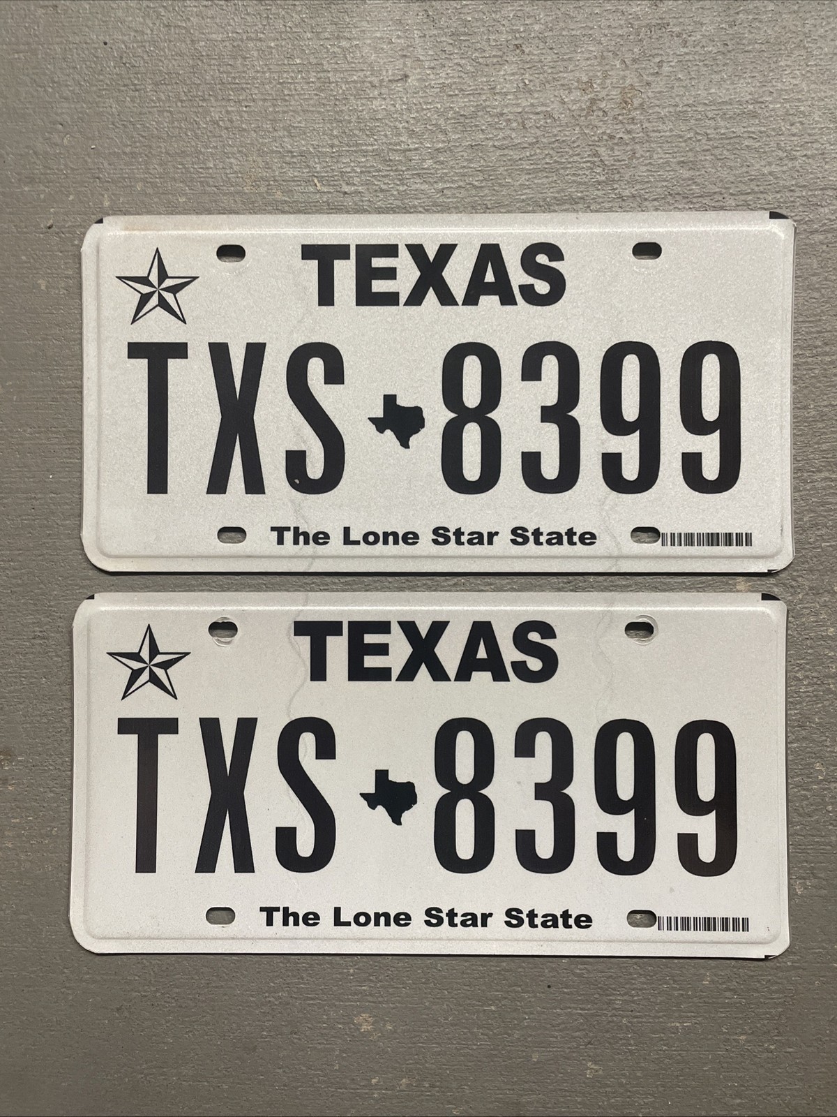 EXPIRED TEXAS LICENSE PLATE PAIR/SET LONE STAR ⭐️ STATE RANDOM LETTERS/NUMBERS🤠 EXPIRED TEXAS LICENSE PLATE PAIR/SET LONE STAR ⭐️ STATE RANDOM LETTERS/NUMBERS🤠