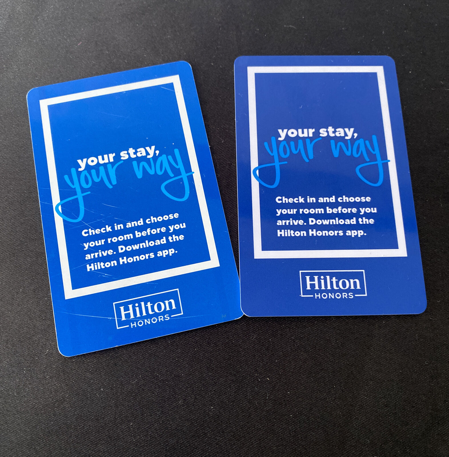 Hilton Hotels Your Stay, Your Way Hilton Honors Hotel Key Cards Lot Of 2