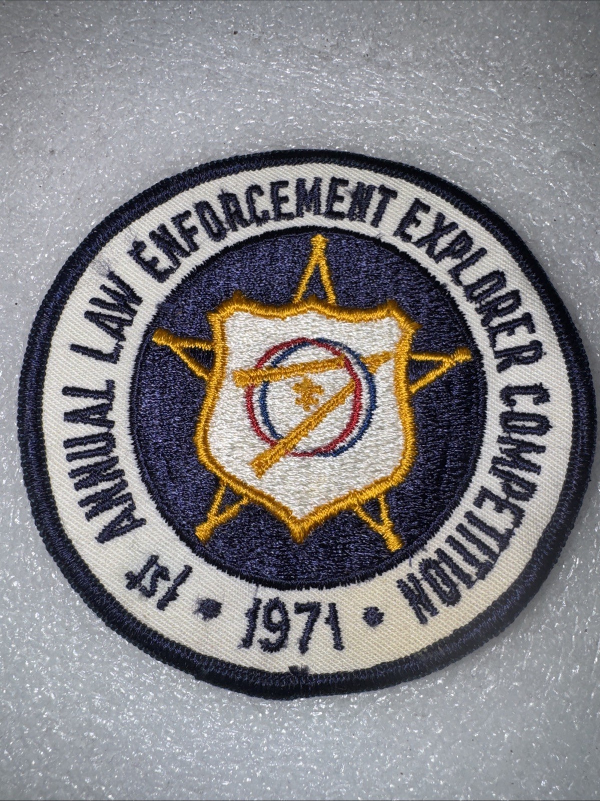 1st Annual law Enforcement Explorer Competition 1971  Patch 