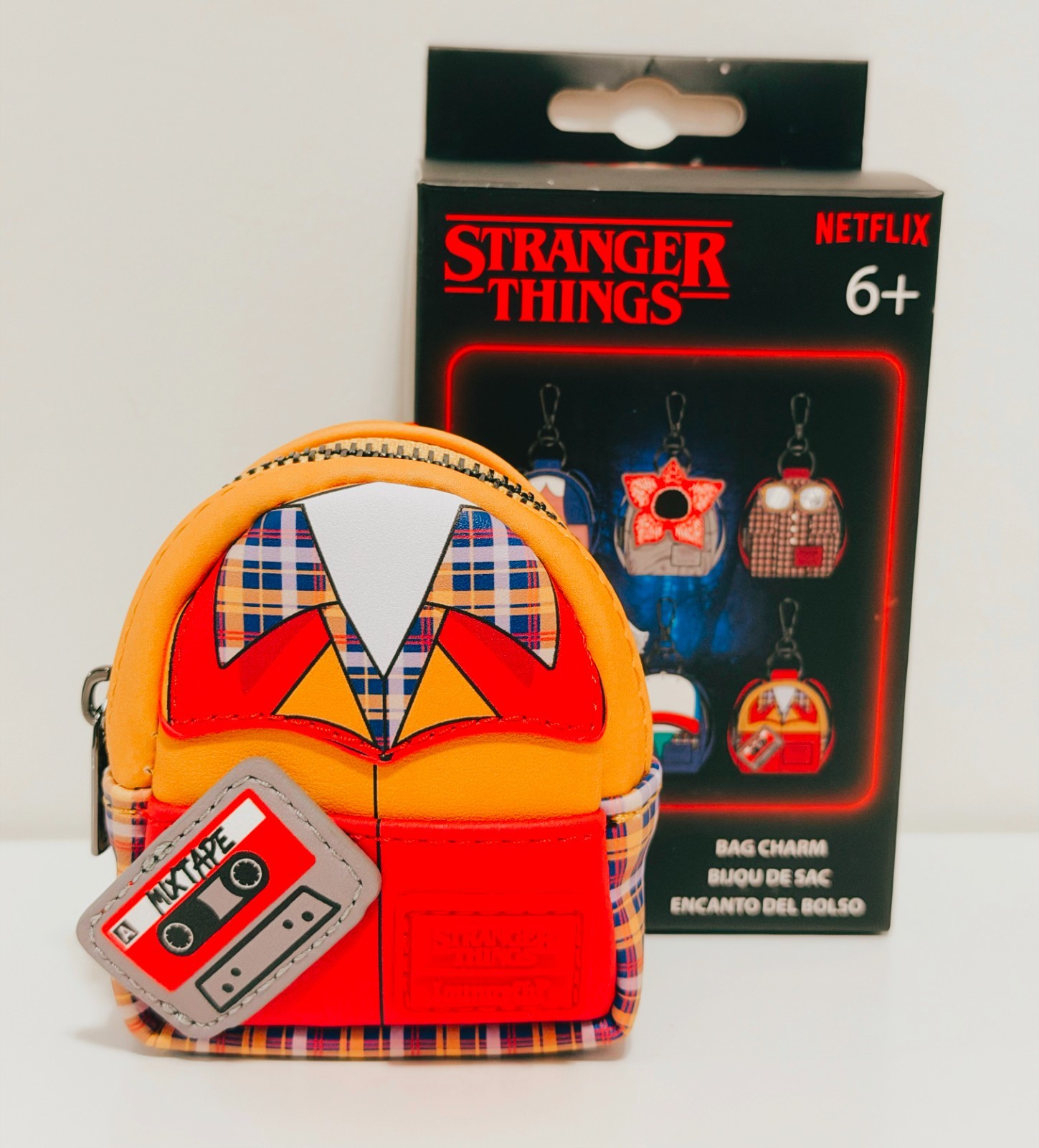 Loungefly Stranger Things, WILL, Backpack Bag Charm/Keychain - NEW