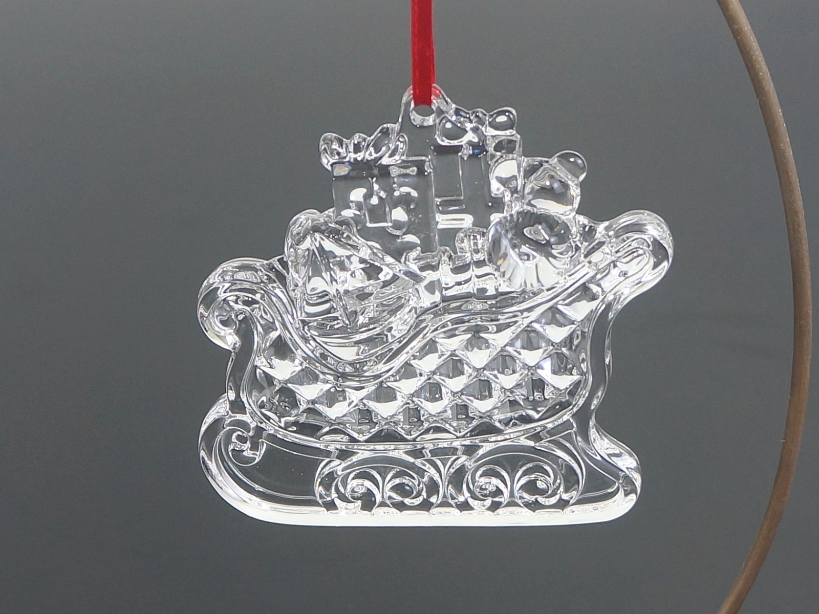 WATERFORD CHRISTMAS WONDERS SLEIGH WITH TOYS CRYSTAL ORNAMENT – 2017