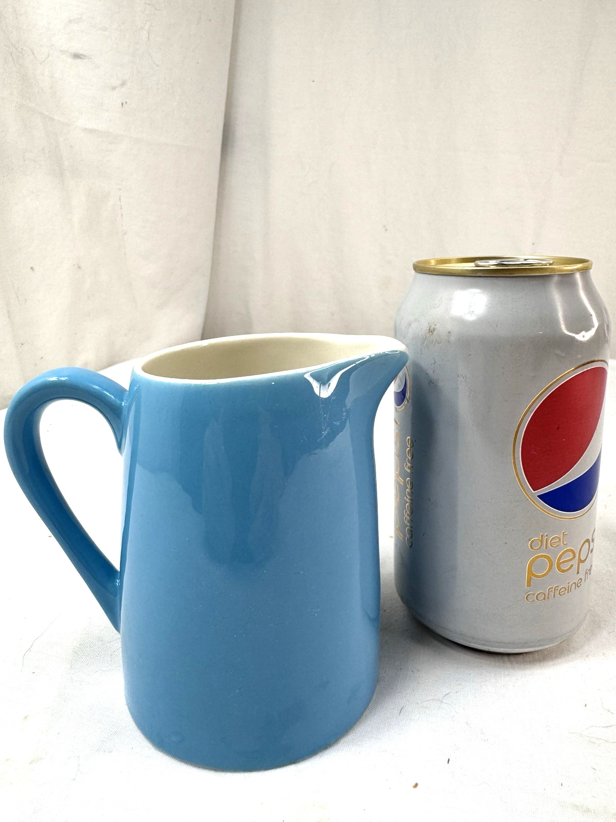 Vtg Blue Heaven Creamer Pitcher Milk  8oz. MCM 1950's Royal China 4