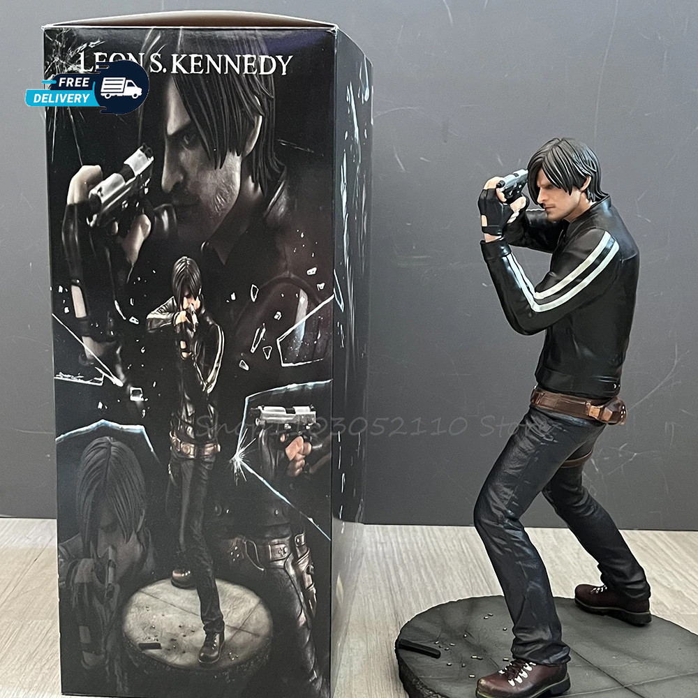 Resident Evil Leon Kennedy Action Figure Gun Holding PVC Collectible Model Toy