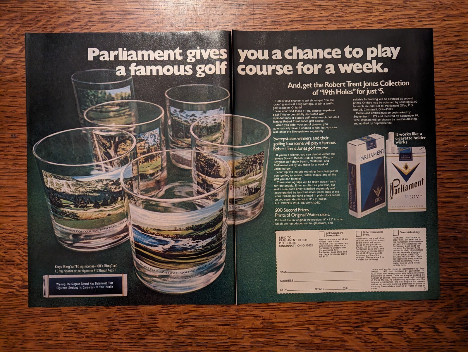 Robert Trent Jones 19th Hole Collection 2 Page 1972 Vintage Print Ad Robert Trent Jones 19th Hole Collection 2 Page 1972 Vintage Print Ad
