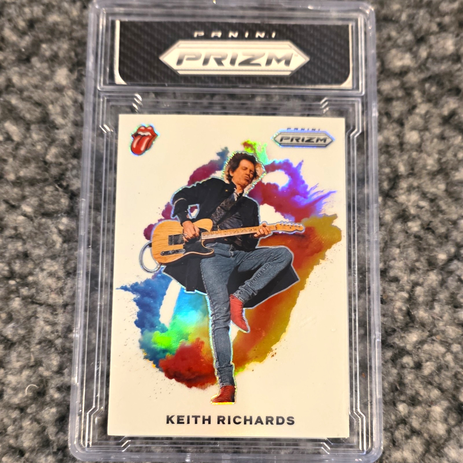 Panini 2025 Prizm The Rolling Stones Keith Richards Hologram Card No. 2