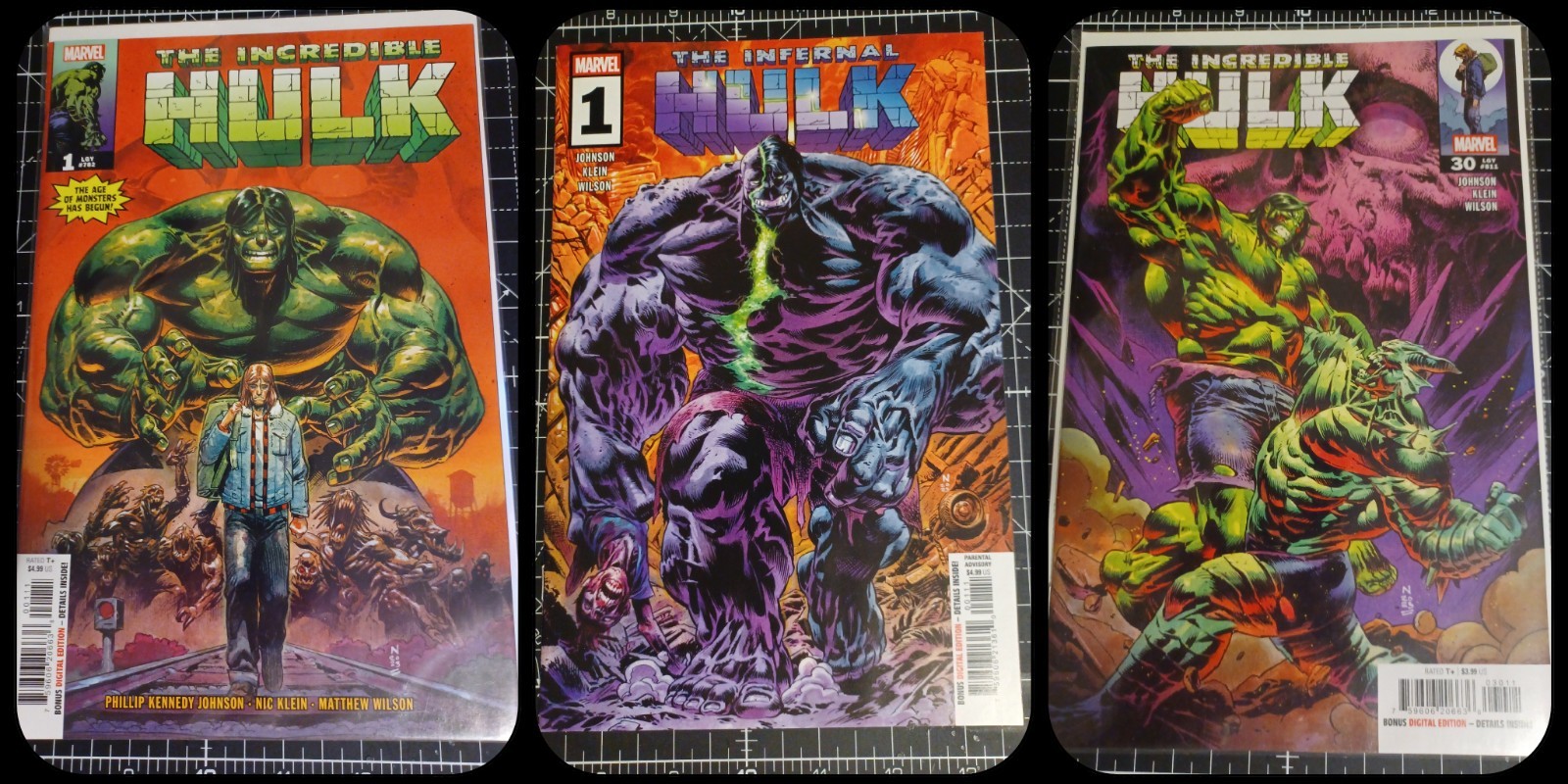 INFERNAL HULK #1 (2025) & INCREDIBLE HULK #1 & 30 - (2023) 1st ELDEST & INFERNAL
