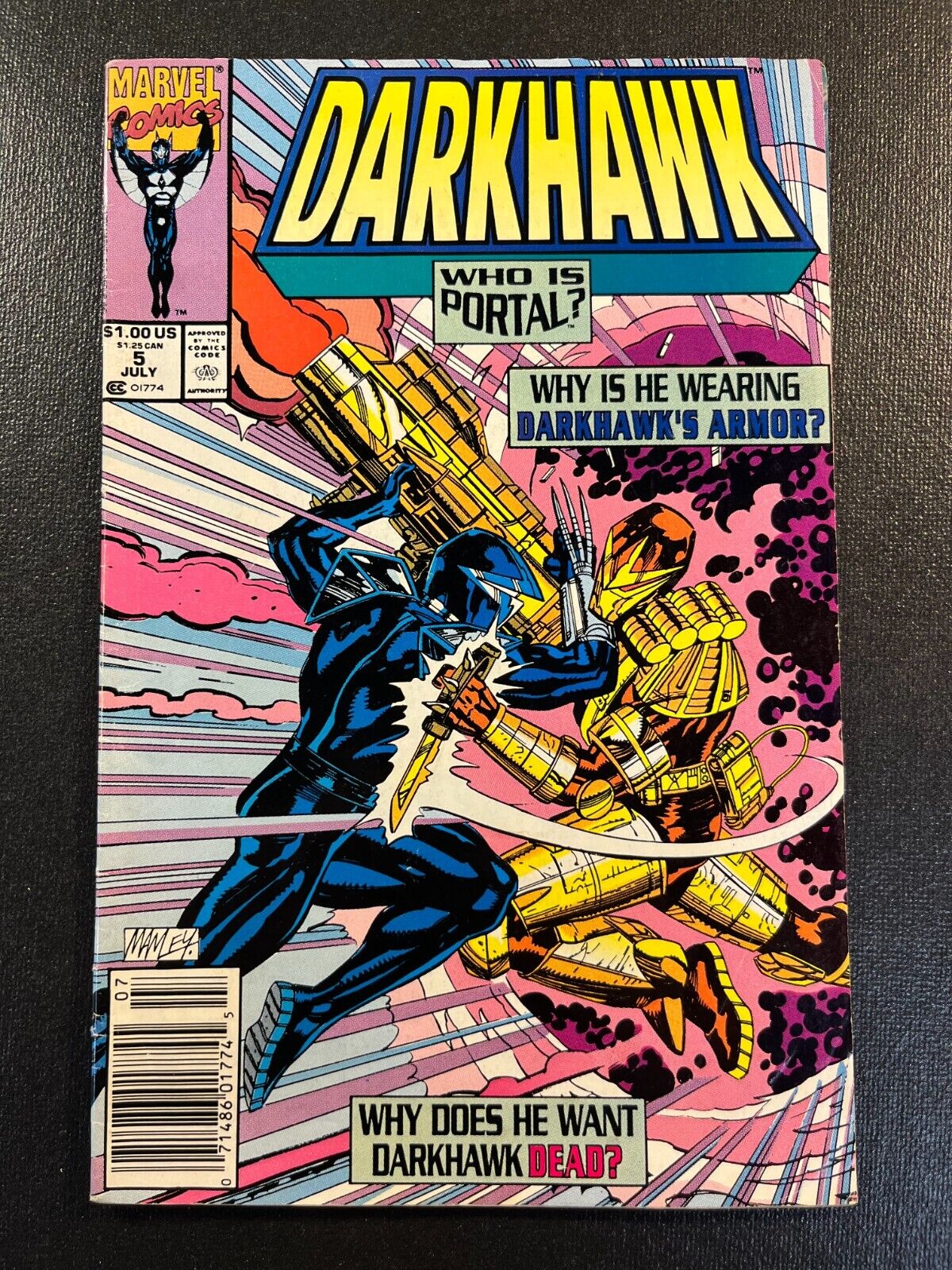 Darkhawk 5 NEWSTAND VENOM app\'s KEY 1st app PORTAL Guardsman V 1 Marvel Comics