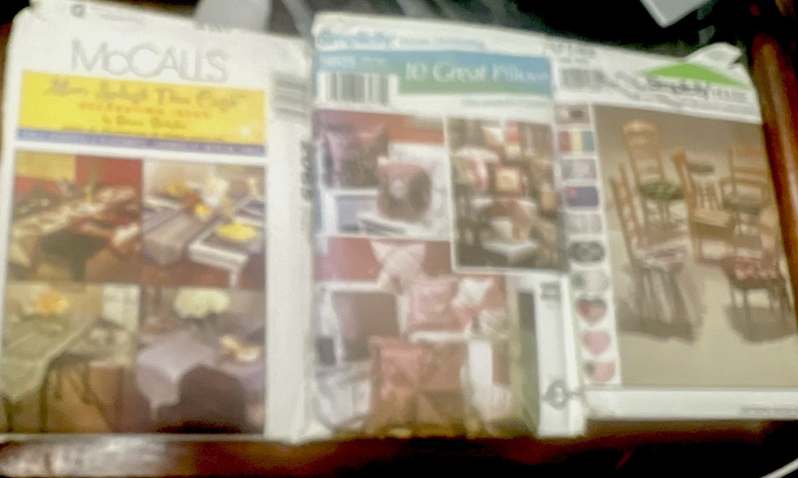 VTG 1990-2000s Home Decor Sewing Patterns Lot Of 3 McCalls & Simplicity
