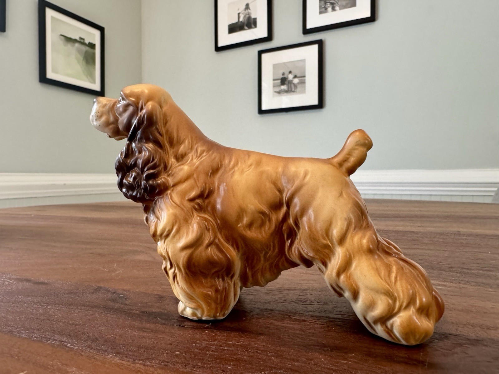 Vintage Napco Ceramic Cocker Spaniel Dog Figurine Japan 1958 MINT