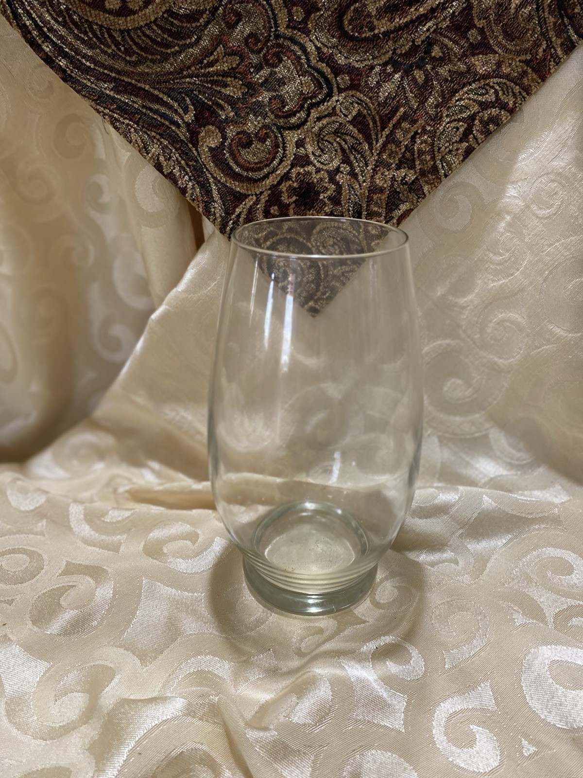 Votive Candle Holder, Clear Glass, Fill Vase/ Flower Vase, Decor 8” Tall Votive Candle Holder, Clear Glass, Fill Vase/ Flower Vase, Decor 8” Tall