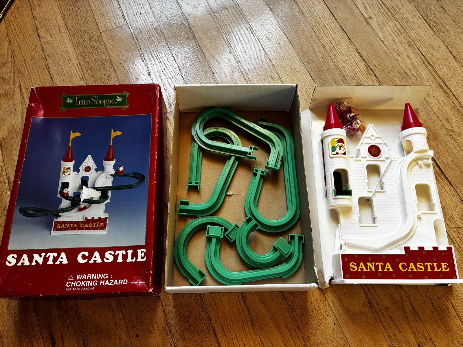 Vintage 1993  Trim Shoppe Santa Castle Roller Coaster