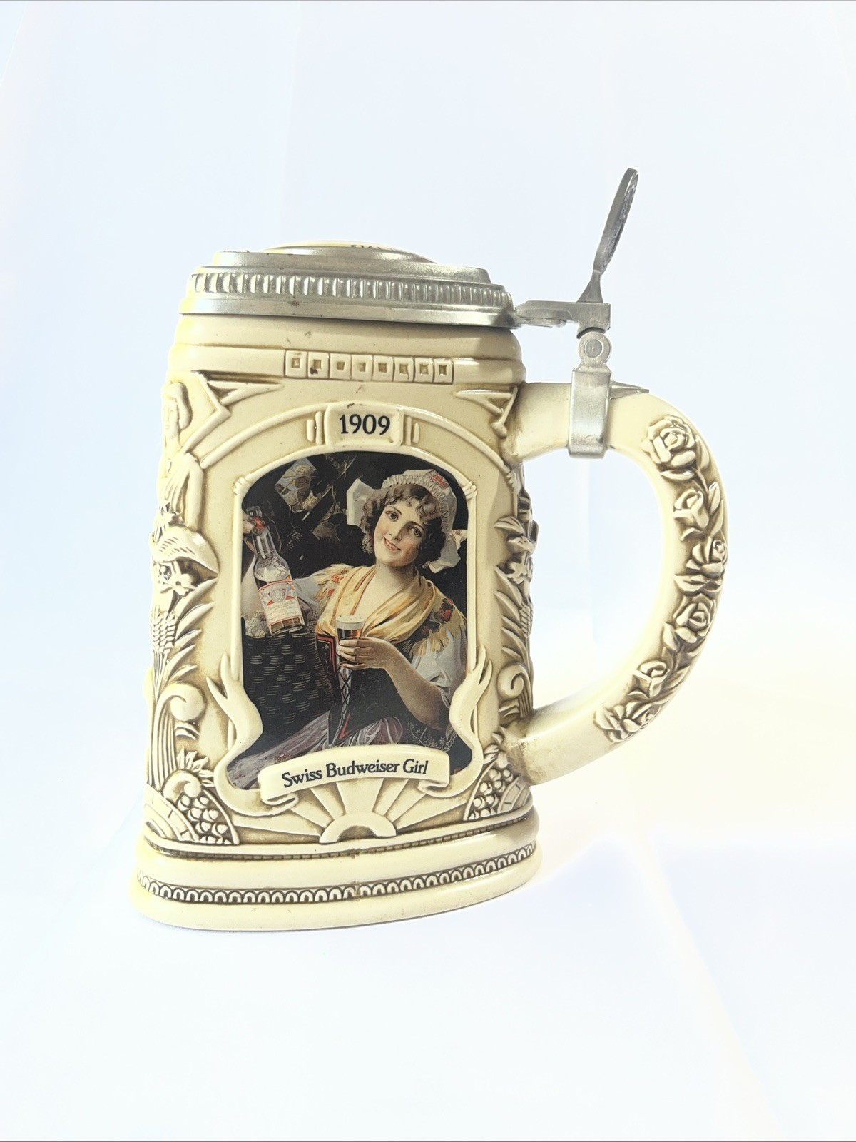 Anheuser-Busch Members Only Stein 1997 Budweiser Girls Historical Reflections Anheuser-Busch Members Only Stein 1997 Budweiser Girls Historical Reflections