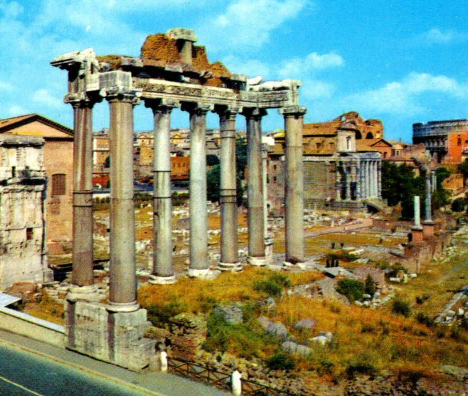 * VTG Continental Postcard The Roman Forum Rome Roma Italy c1971
