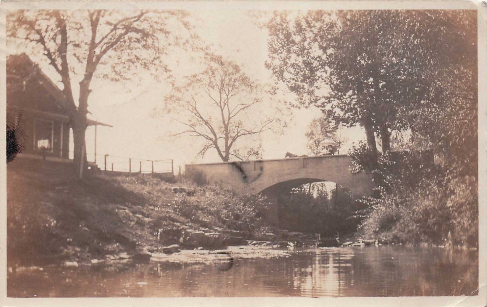 RPPC Cameron Osborn Missouri Toll Gate Bridge Cape Girardeau Photo Postcard F47