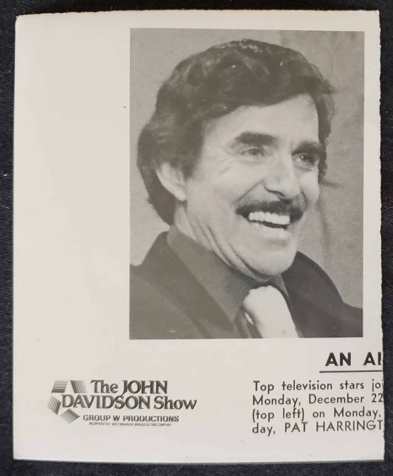 1990 Pat Harrington PR Tear Sheet Hollywood 4x4 Press Photograph