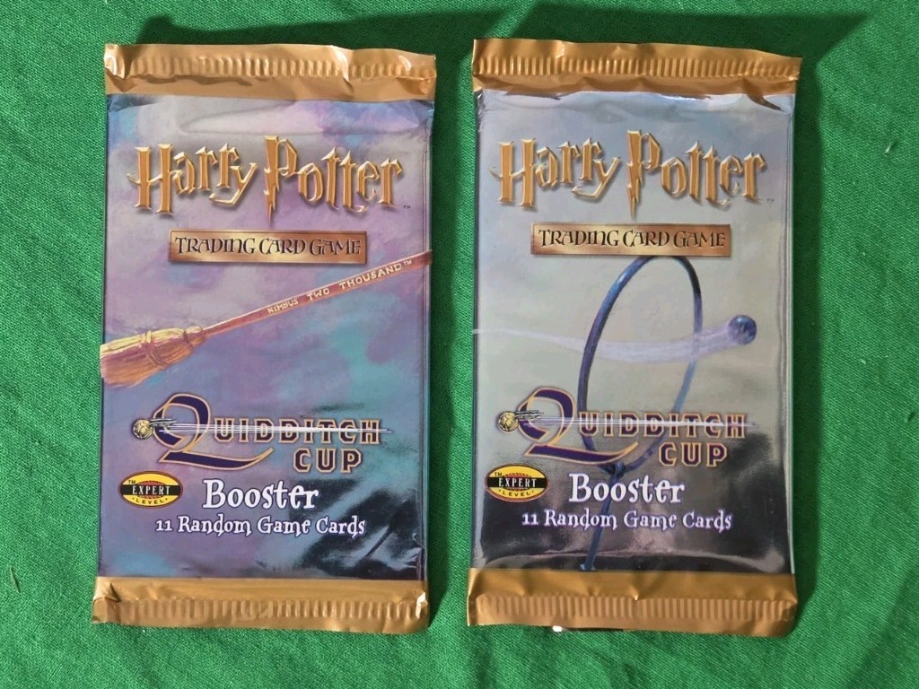 Harry Potter Wizards Of The Coast Quidditch Cup, 2 Factory Sealed Packs