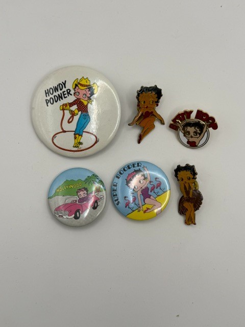 Betty Boop Vintage Lapel / Hat Pins Lot Of 9